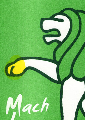 Farben: hunter green / kelly green / yellow