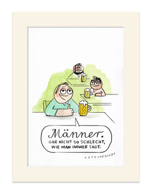 Originalzeichnung "Männer"