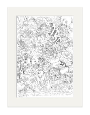 Originalzeichnung "Der Sinn von Träumen"