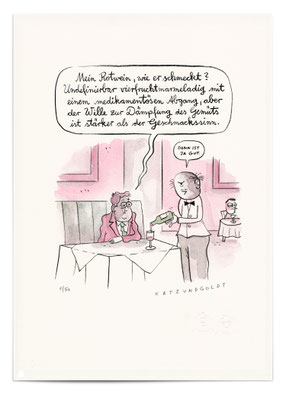 Risographie "Rotwein"