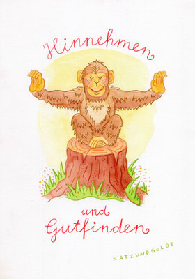 Originalzeichnung "Hinnehmen und Gutfinden"