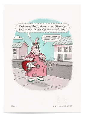 Risographie "Reihenfolge"