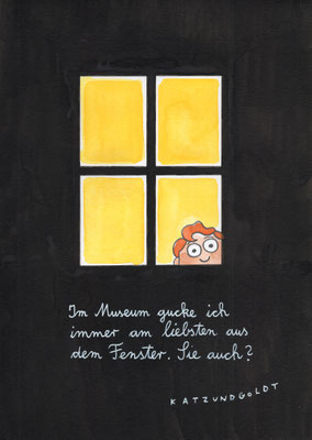 Originalzeichnung "Museum"