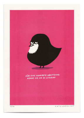 Risographie "Konkrete Abneigung"