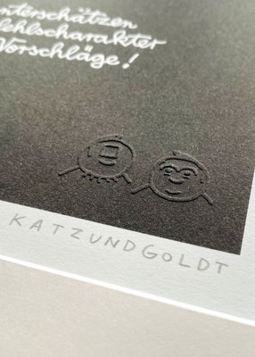 Prägung, Signatur