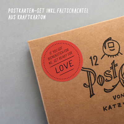 Postkarten-Set "Get ready for love"