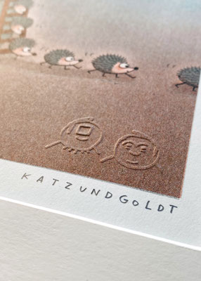 Prägung, Signatur