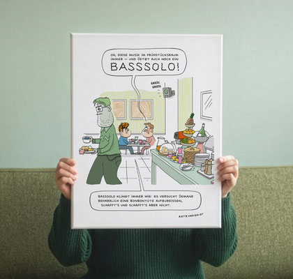 Leinwanddruck "Basssolo"