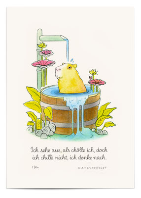 Risographie "Chillen"