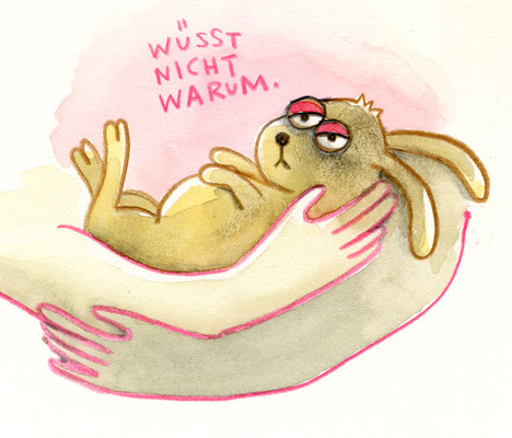 Originalzeichnung "Wüsst nicht warum"