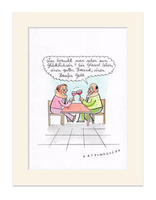 Originalzeichnung "Glücksformel"