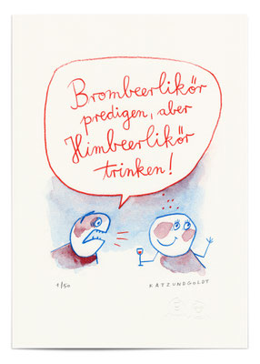 Risographie "Himbeerlikör"