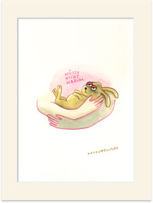 Originalzeichnung "Wüsst nicht warum"