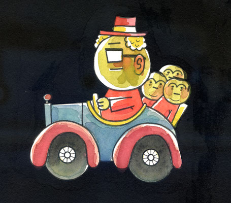 Originalzeichnung "Man beachte den Nachwuchs!"