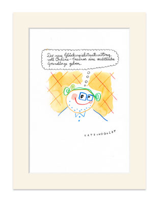 Originalzeichnung "Glücksspielstaatsvertrag"