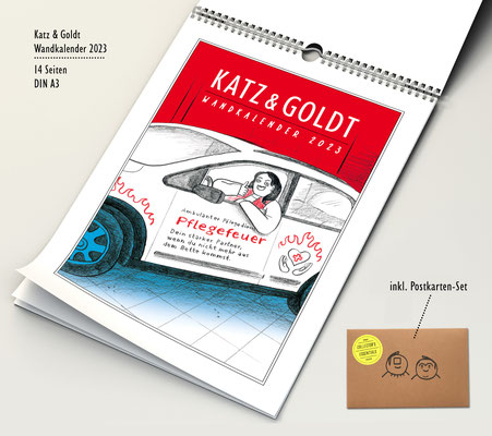 Katz & Goldt-Wandkalender 2023