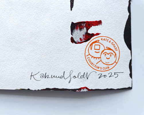 Rückseite – Signatur, Stempel