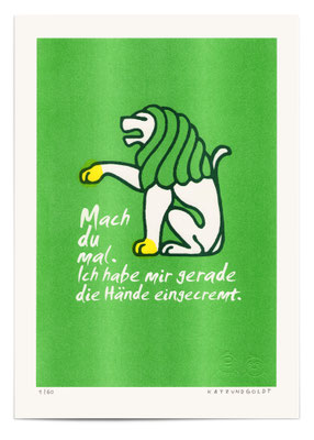 Risographie "Eingecremt"