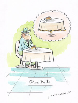 Originalzeichnung "Ohne Borte"