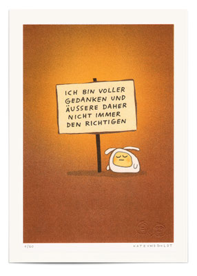 Risographie "Gedanken"