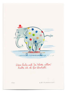 Risographie "In Würde altern"