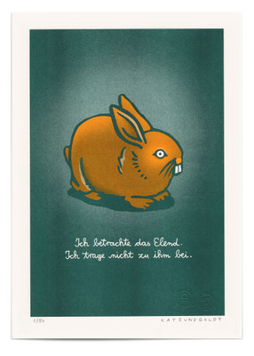 Risographie "Elend"