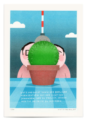 Risographie "Kaktus"