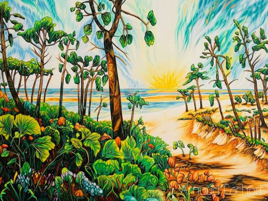 Eau, sable, forêt - dimensions 30P (92 x 65) 