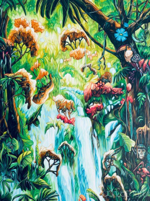 L’appel de la forêt 1 - dimensions 30 F (92x73)