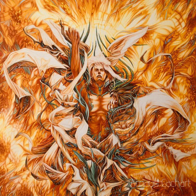 Le phoenix - dimensions 100 x x100
