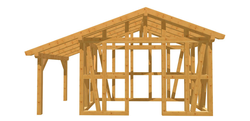 Holzhütte bauen