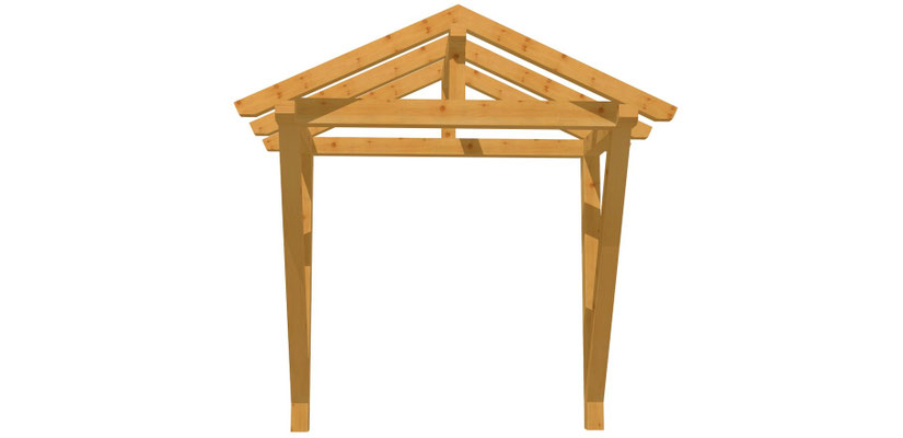 VordachSatteldach selber bauen HolzBaupläne