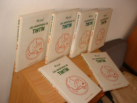 Colección guaflex 6 tomos aventuras de Tintín