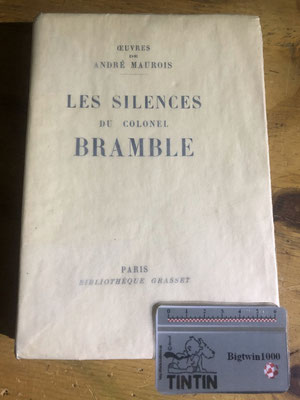 Les silences du Colonel Brumble (Maurois), fuente de inspiración gag antilopes Tintin en el Congo