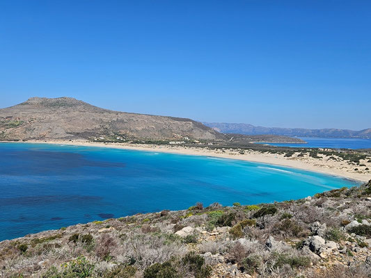 Blick zurück auf "unseren" Strand