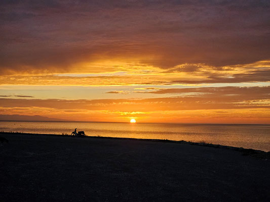 es könnte ein perfekter Sonnenuntergang werden