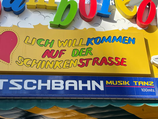 am Nachmittag wollen wir noch etwas vom Ballermann sehen und gehen deshalb in die Schinkenstrasse