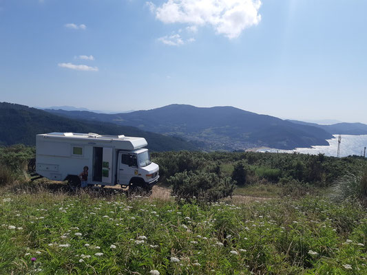 bei schönem Wetter ist das Panorama auf diesem Platz sensationell