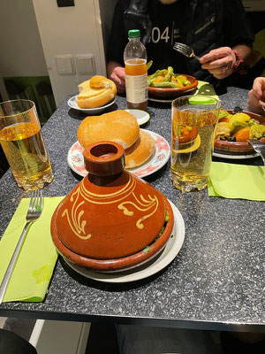 unsere erste Tajine ...