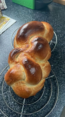 der selbstgemachte Zopf für das Wochenende - mmmmhhhh lecker