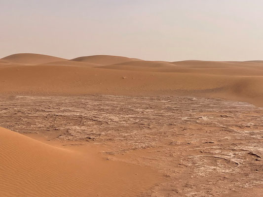 man sieht es nicht, aber die Dünen sind geschätzt bis 30 m hoch