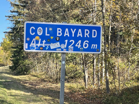 Col Bayard, mit "nur" 1246 m Höhe eigentlich ein besserer Hügel