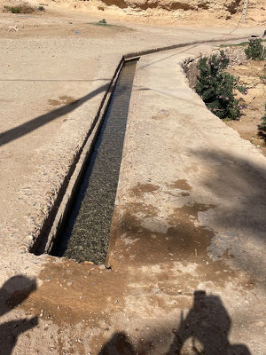 schon immer hatte Icht genug Wasser, weshalb auch die Bewässerungskanäle noch nie versiegt sind