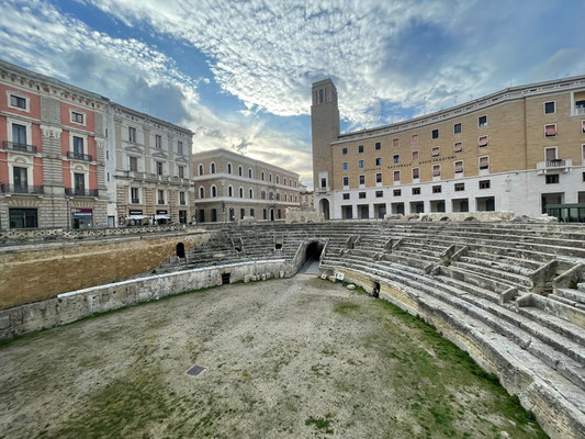das Amphietheater von Lecce, eines der am besten erhaltenen ausserhalb von Griechenland