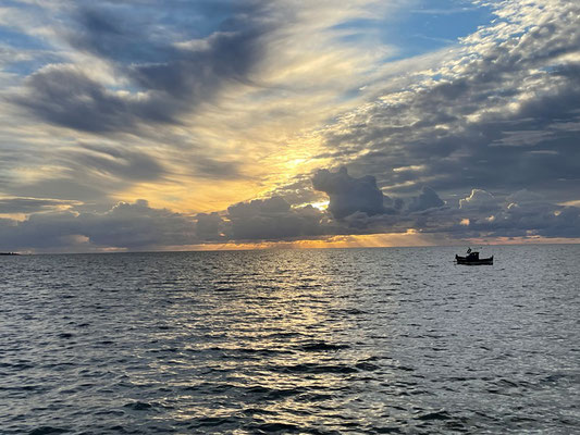 trotz Wolken ist es am späten Nachmittag schön