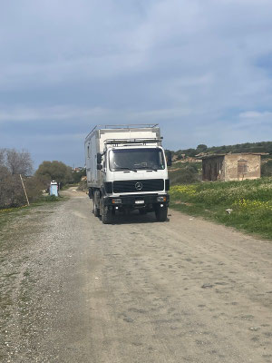 bei der Abfahrt vom Tigania Strand - schön war es hier