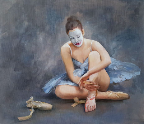 "Per aspera ad astra" 50x60, Öl auf Leinwand