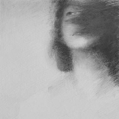  Graphit/Mischtechnik auf Papier 30x30