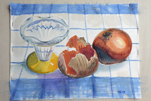 Aquarell nach 10 Jahren ein erster Versuch / 2019 