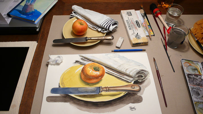 Aquarell mit Motiv / 2009